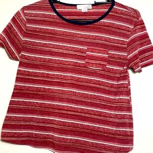 Striped Tee w Pocket